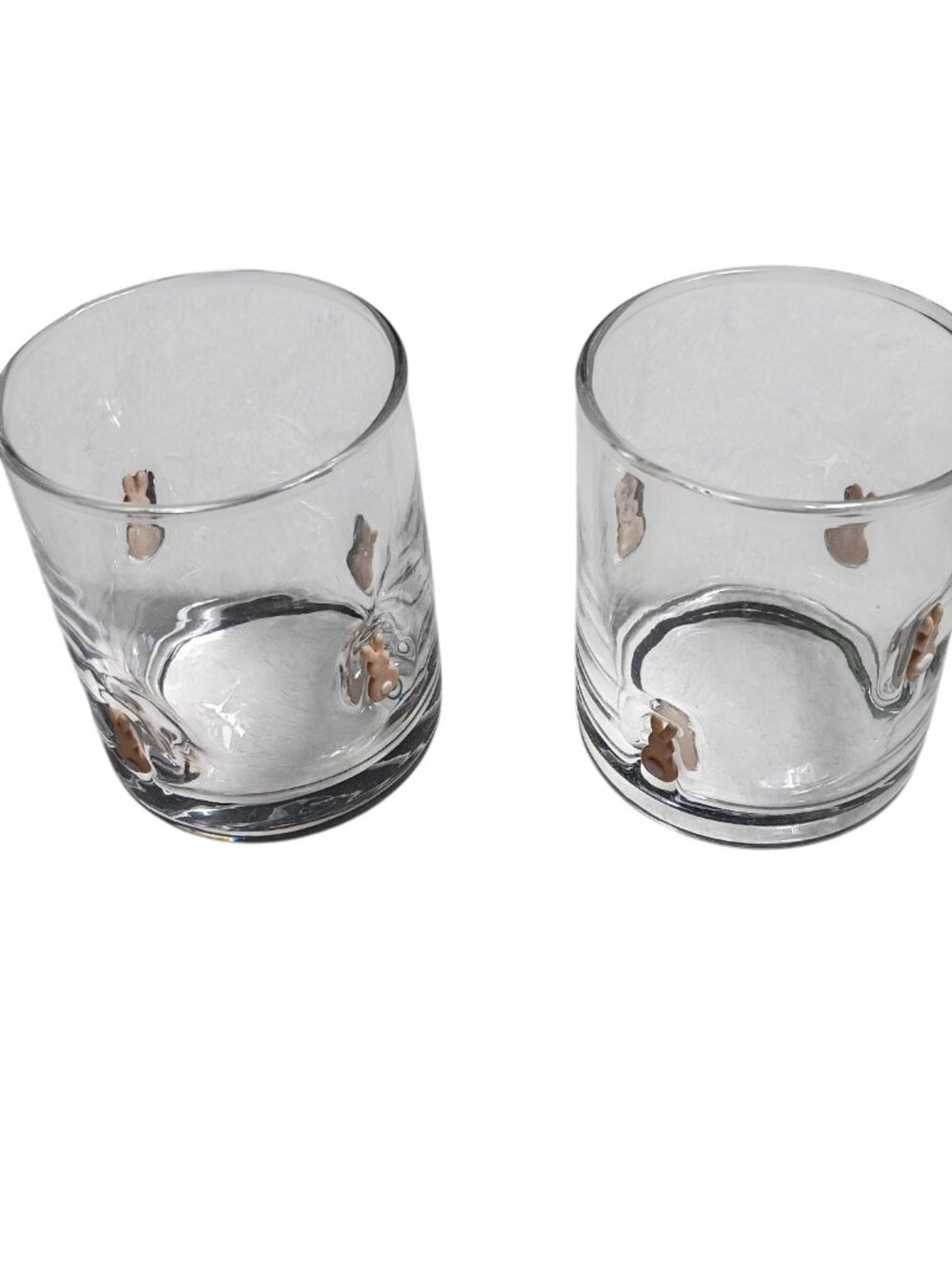 Thyme & Table Charm Bunny 2 Piece Glass Set 11.5 Oz High Quality Clear